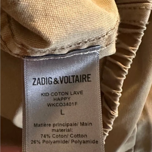 NWT $398 Zadig & Voltaire Kid Cotton Good Vibes Jacket Large - Picture 8 of 16